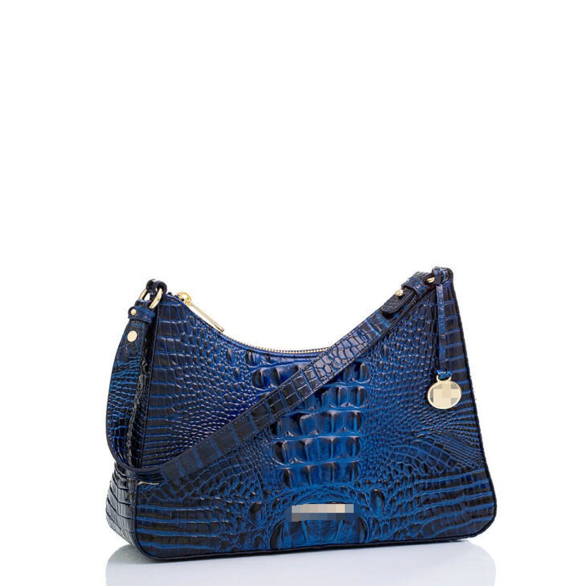 Retro Crocodile Pattern Baguette Bag - Shah S. Sahota