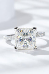 5.52 Carat Moissanite Side Stone Ring - Shah S. Sahota