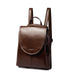 High-Capacity Cover Type Oil Wax Cowhide Backpack - Shah S. Sahota