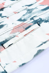 Star Tie-Dye Button Down Denim Jacket - Shah S. Sahota