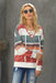 Multicolored Striped Lace-Up Dropped Shoulder Sweatshirt - Shah S. Sahota