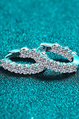 1.8 Carat Moissanite Hoop Earrings - Shah S. Sahota
