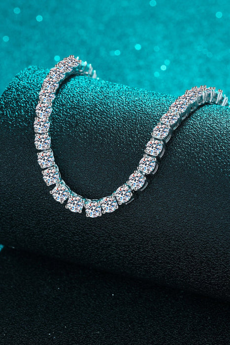 Moissanite Rhodium-Plated Necklace - Shah S. Sahota