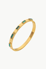18K Gold Plated Inlaid Cubic Zirconia Bracelet - Shah S. Sahota