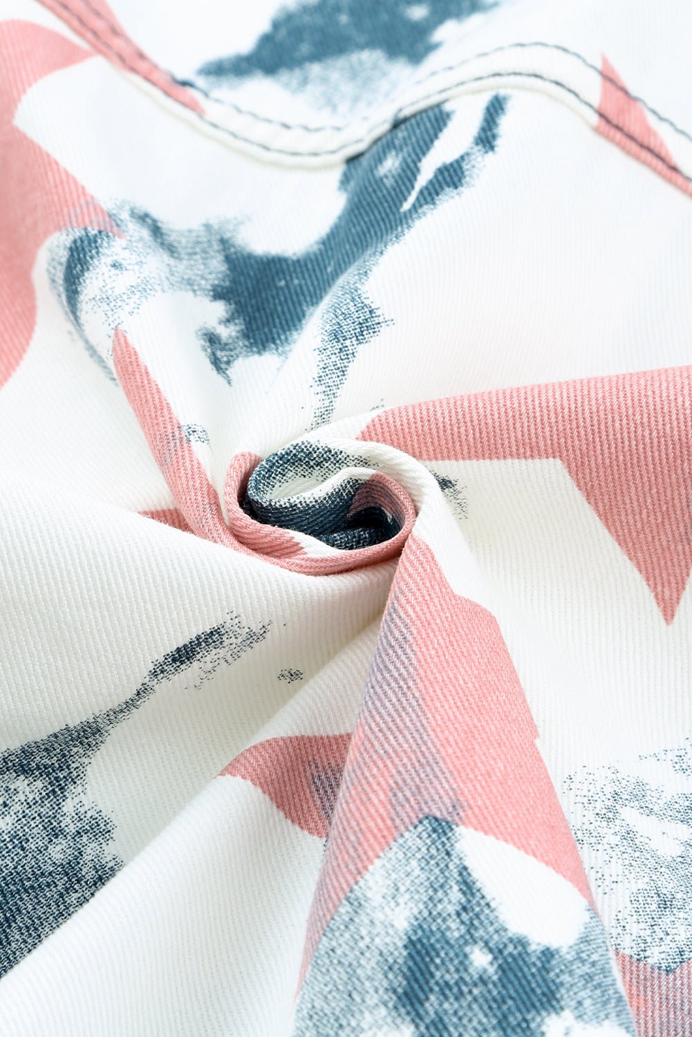 Star Tie-Dye Button Down Denim Jacket - Shah S. Sahota