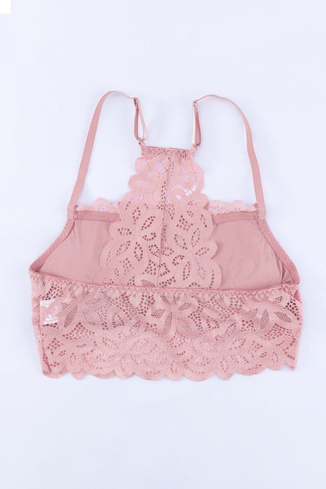 Lace Crochet Spaghetti Strap Bralette - Shah S. Sahota