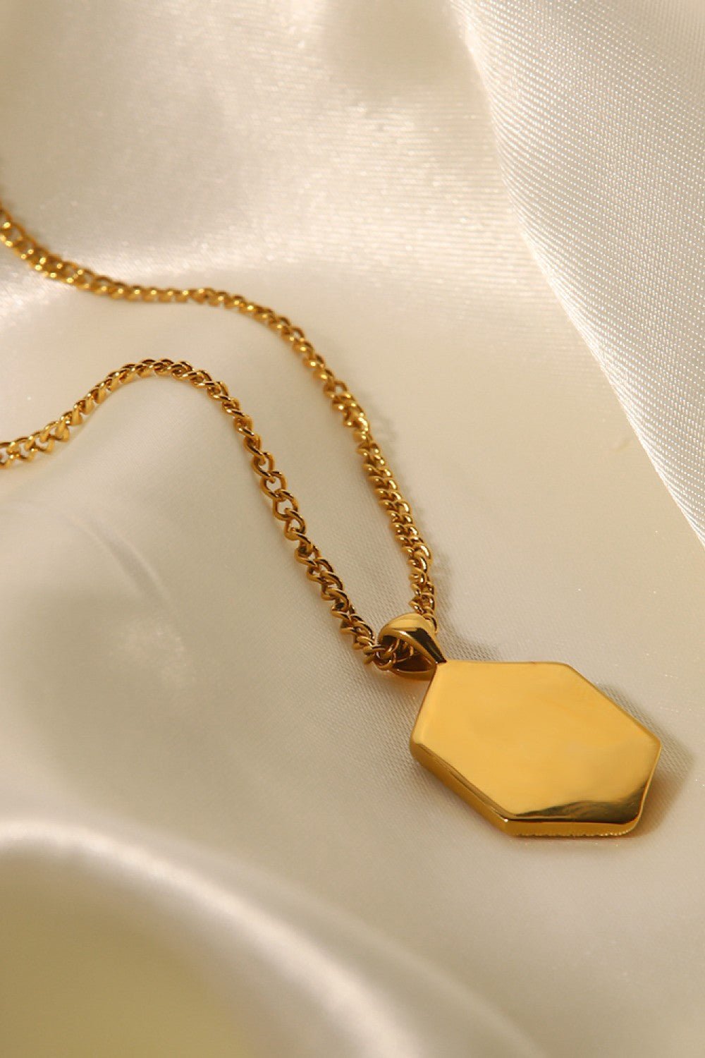 18K Gold Plated Snake Geometric Pendant Necklace - Shah S. Sahota