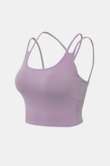 Double-Strap Cropped Yoga Cami - Shah S. Sahota
