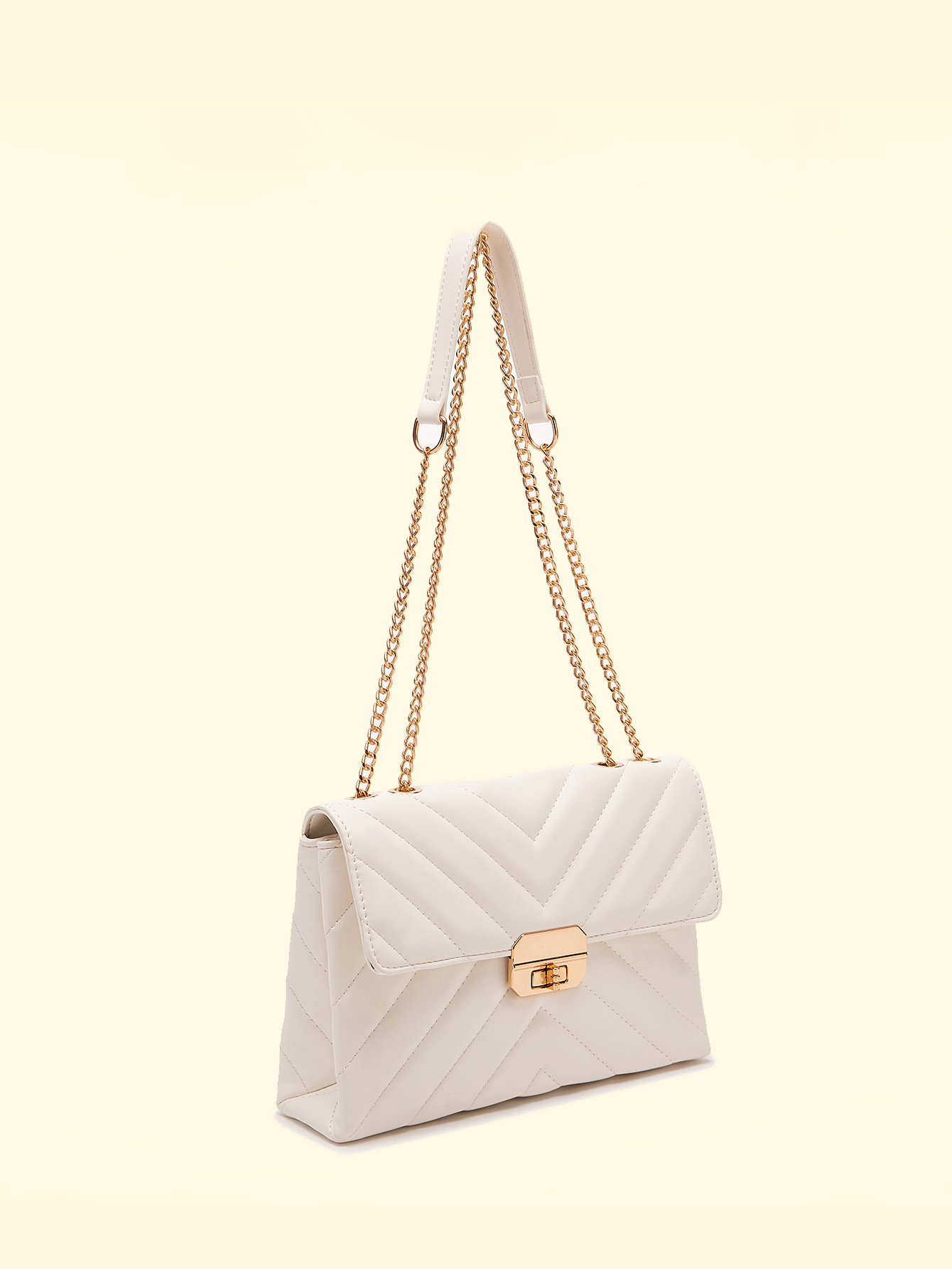 Basic Quilted Chain Shoulder Bag - Shah S. Sahota