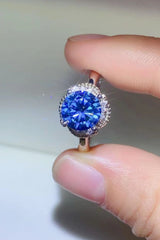 2 Carat Moissanite Contrast 925 Sterling Silver Ring - Shah S. Sahota