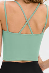 Double-Strap Cropped Yoga Cami - Shah S. Sahota