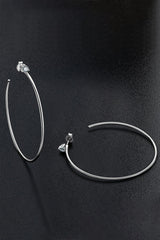 925 Sterling Silver Moissanite Hoop Earrings - Shah S. Sahota
