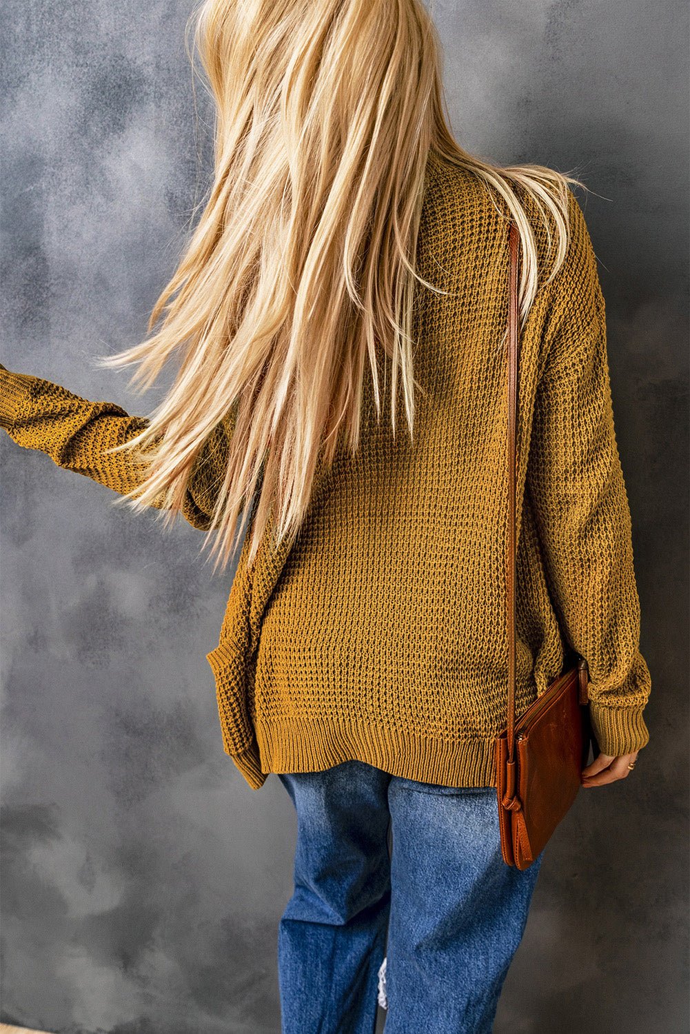 Drop Shoulder Button Down Pocketed Cardigan - Shah S. Sahota