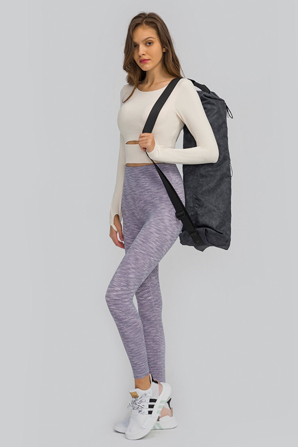 Cut Out Front Crop Yoga Tee - Shah S. Sahota