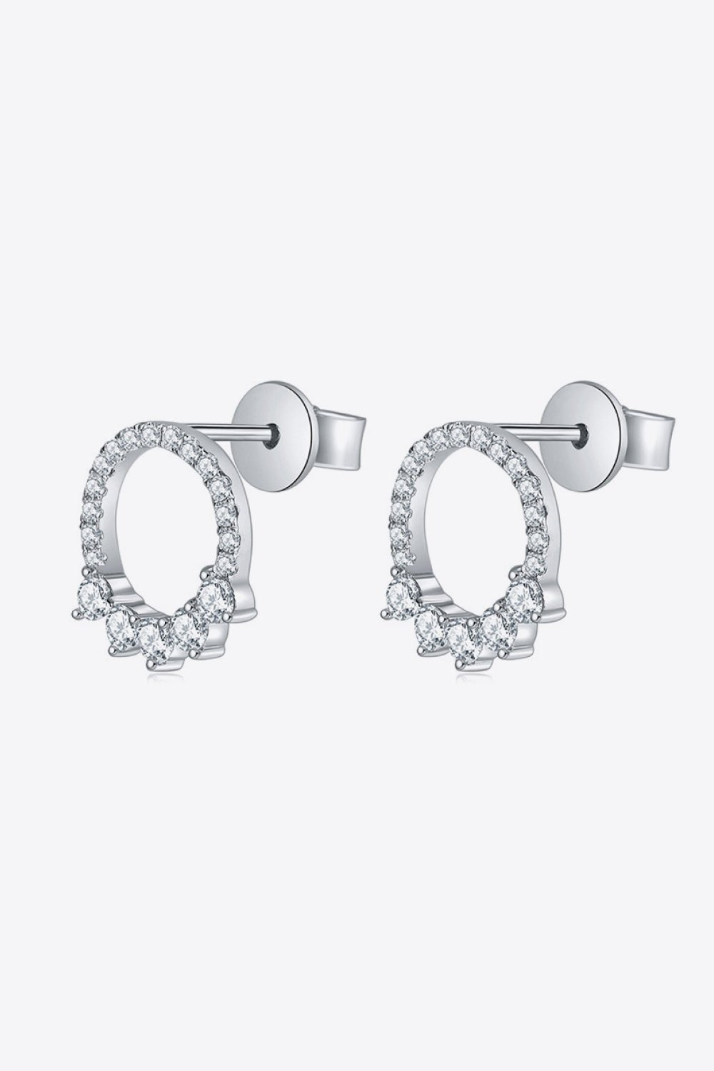 Moissanite Platinum-Plated Earrings - Shah S. Sahota