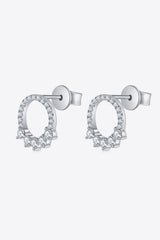 Moissanite Platinum-Plated Earrings - Shah S. Sahota