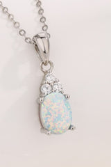 Find Your Center Opal Pendant Necklace - Shah S. Sahota