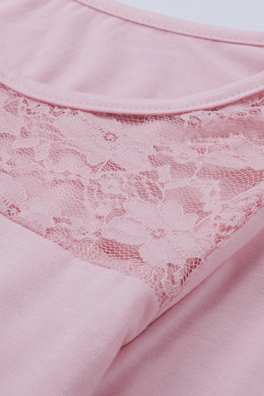 Contrast Lace Button Up Top - Shah S. Sahota