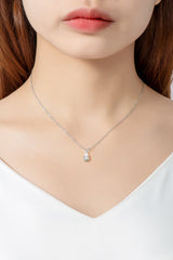 1.5 Carat Moissanite Pendant 925 Sterling Silver Necklace - Shah S. Sahota