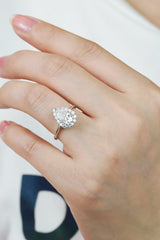 1.5 Carat Moissanite Teardrop Ring - Shah S. Sahota
