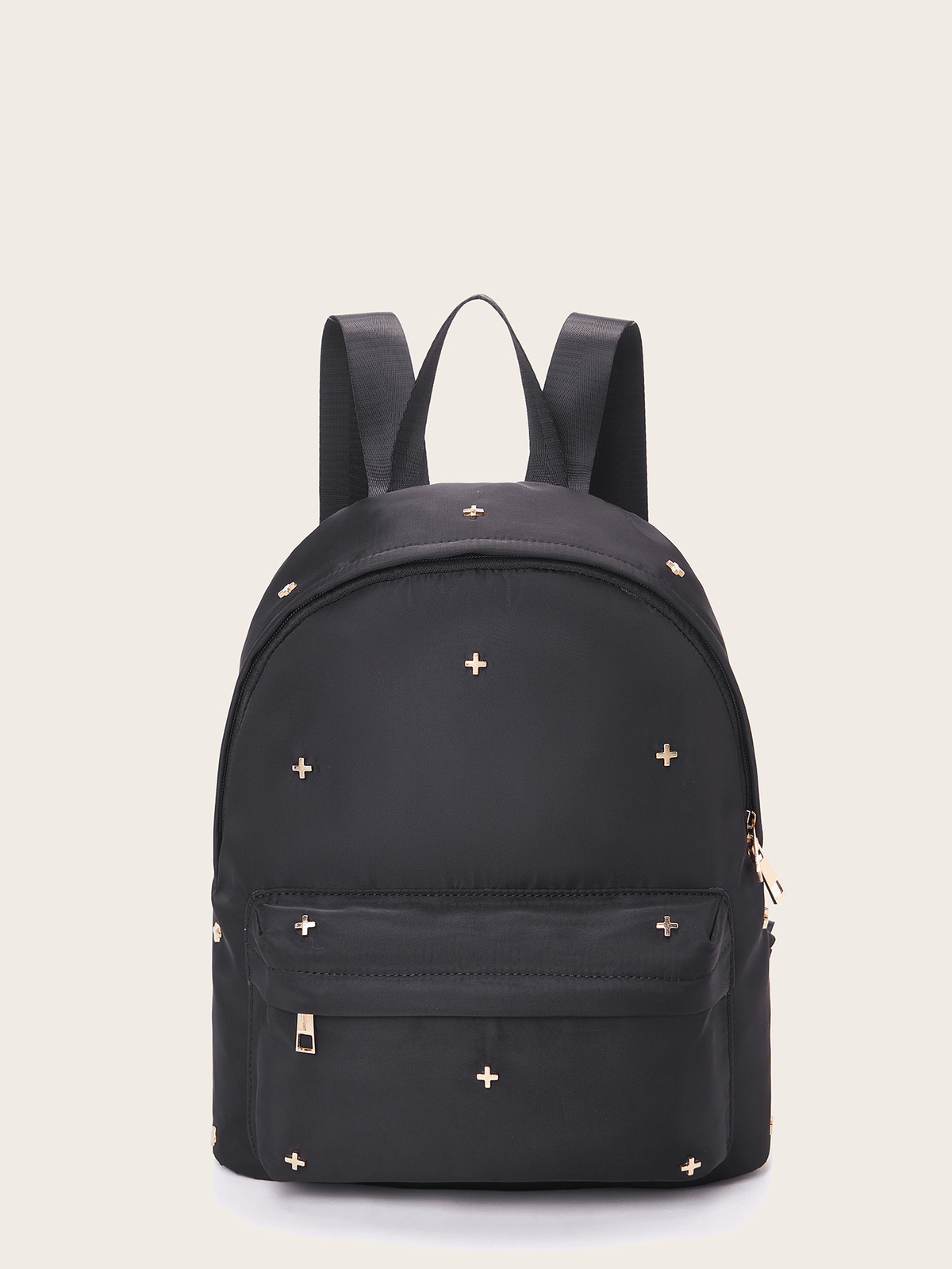 Casual Waterproof Multi-Compartment Rivet Backpack - Shah S. Sahota