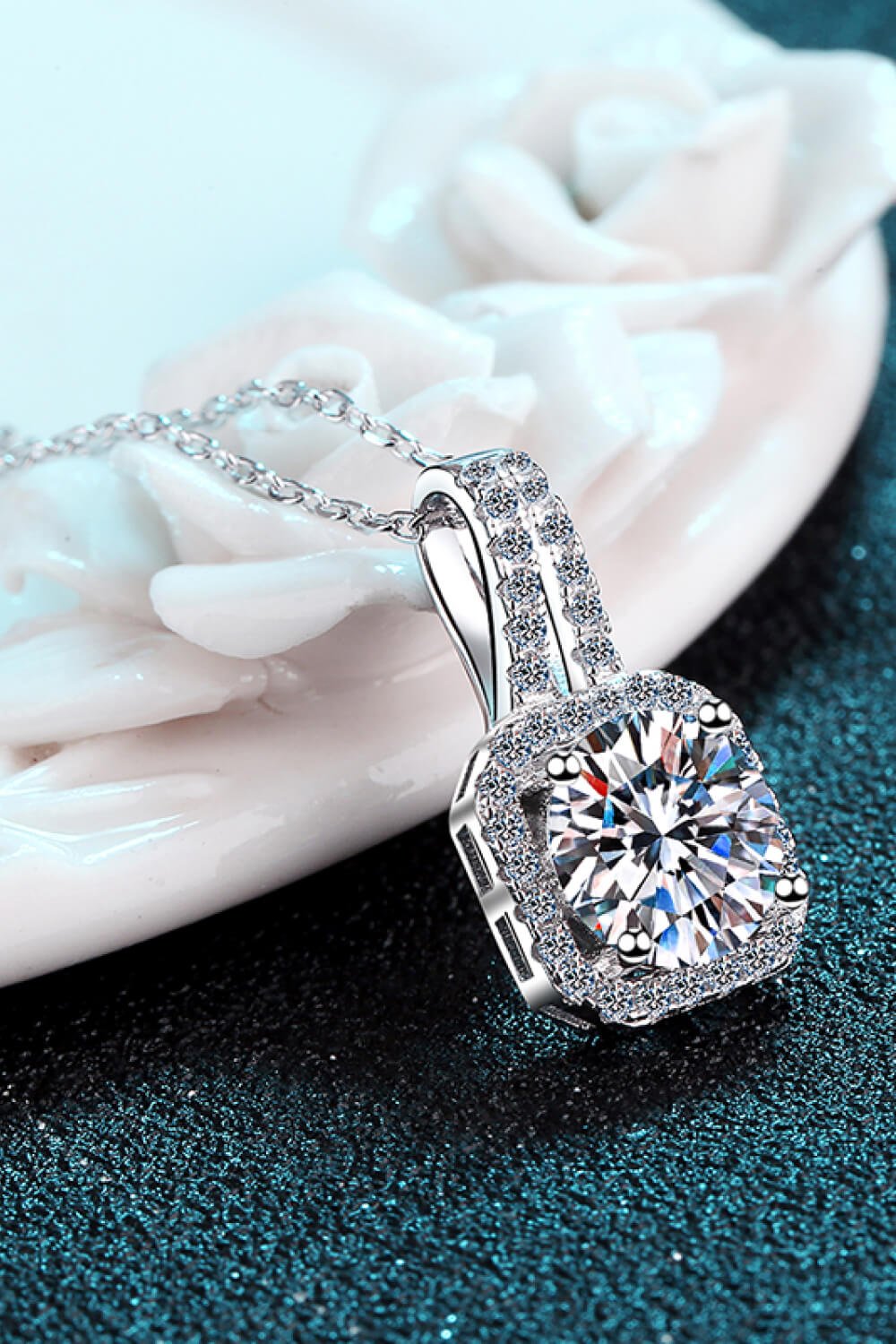 1 Carat Moissanite Necklace - Shah S. Sahota