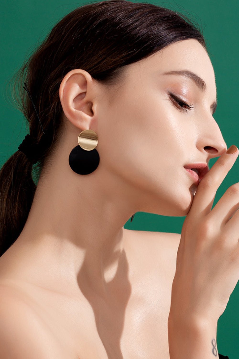 Two-Tone Dangle Earrings - Shah S. Sahota