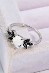 Opal and Zircon Contrast Ring - Shah S. Sahota