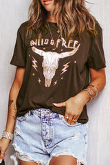 WILD FREE Animal Graphic Tee - Shah S. Sahota