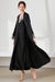 Contrast Lace Trim Satin Night Dress and Robe Set - Shah S. Sahota
