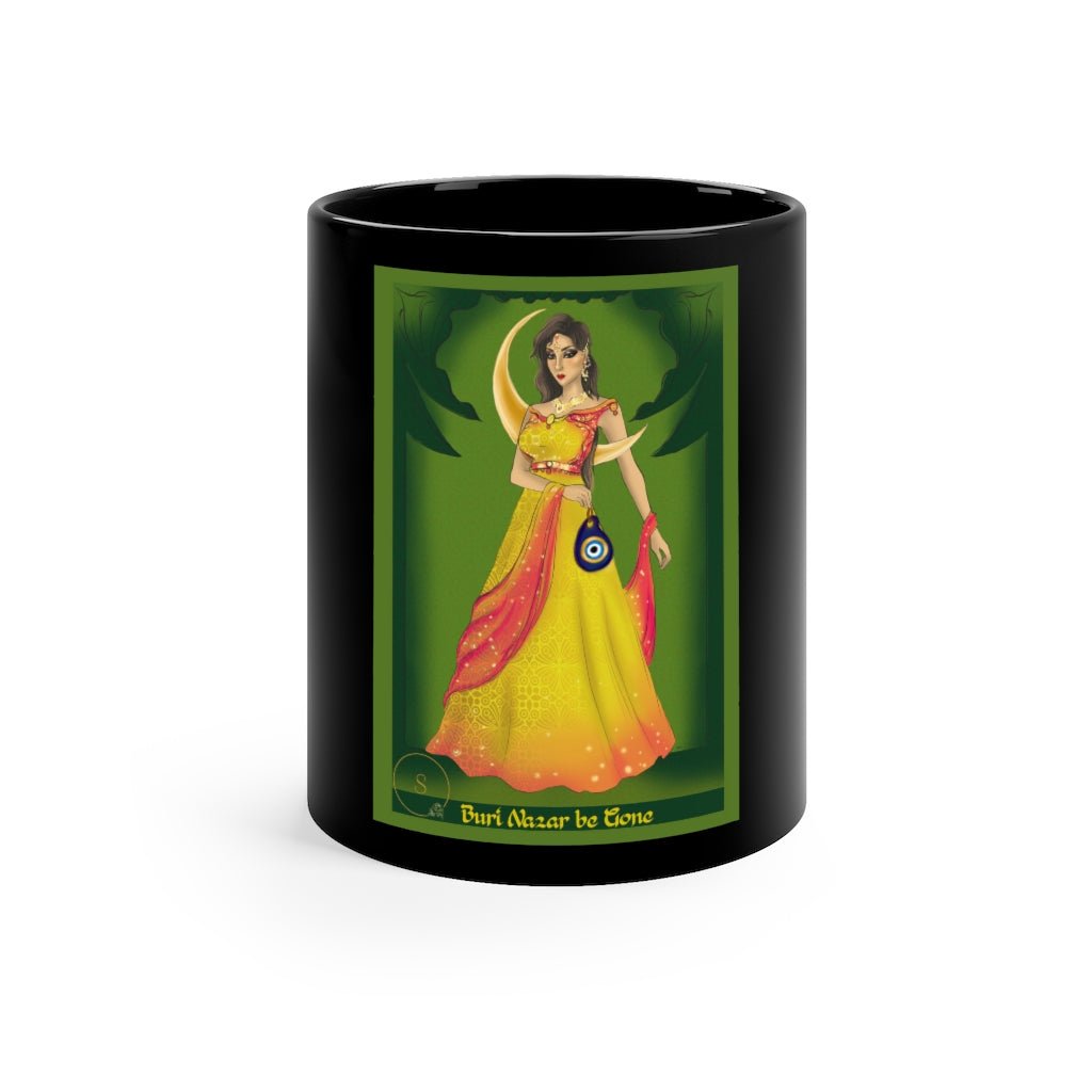 Buri Nazar Be Gone Black Mug - Shah S. Sahota