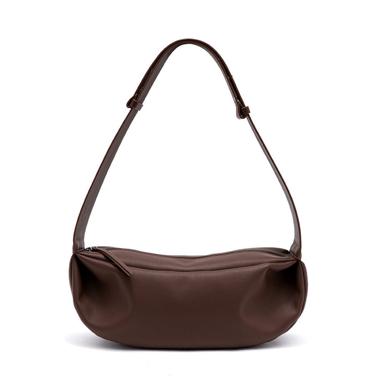 Retro Dumpling Wide Shoulder Zipper Shoulder Bag - Shah S. Sahota