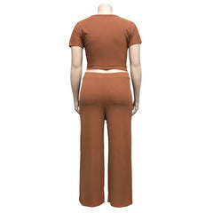 Women‘s Solid Color Two Piece Set - Shah S. Sahota