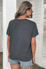 Half Button Short Sleeve Henley - Shah S. Sahota