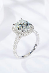 6 Carat Moissanite Halo Ring - Shah S. Sahota