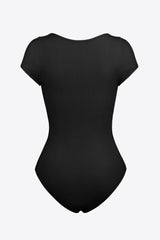 Scoop Neck Short Sleeve Bodysuit - Shah S. Sahota